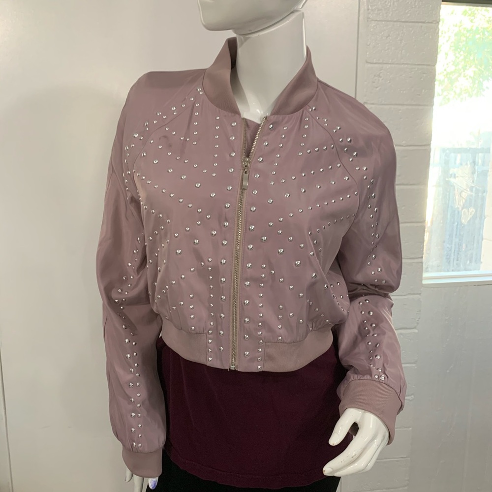 Studded Crop Moto Jacket - Picture 6 of 7